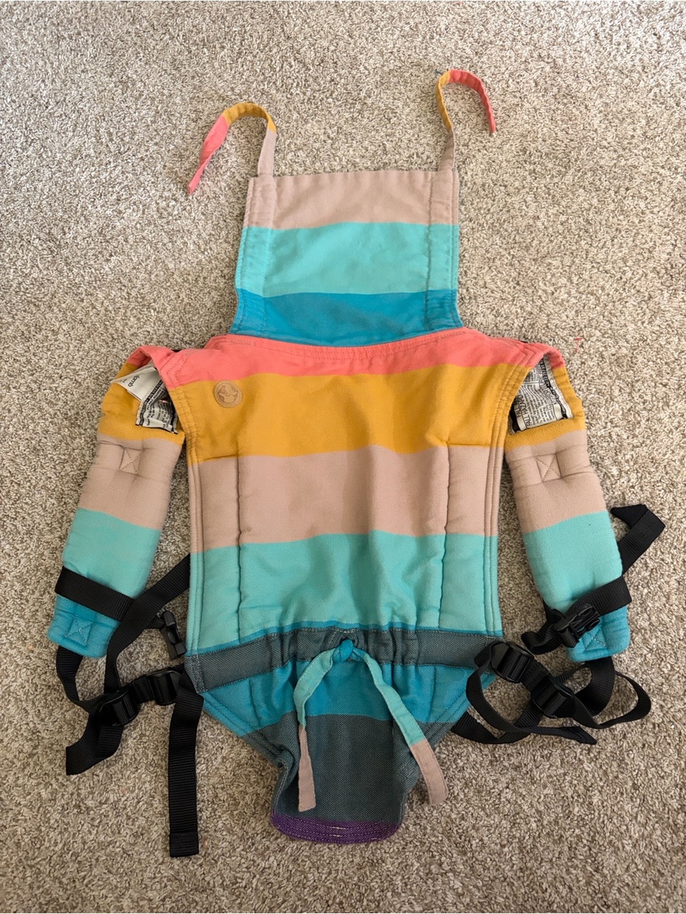 Lennylamb pastel striped carrier